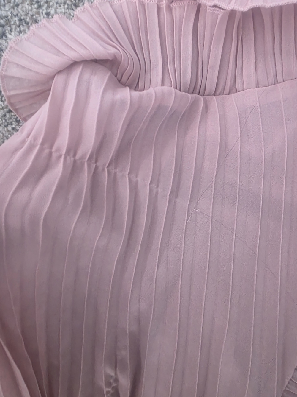 Chiffon Ruffle Halter Dress in Light Pink - Picture 7 of 12